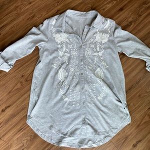 NWOT Soft Surroundings Button Down Tunic Medium